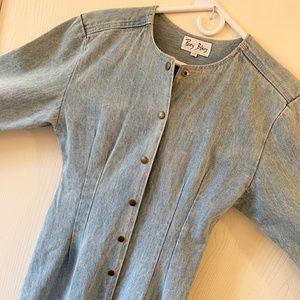 Denim Blue Jean Dress/Jacket VINTAGE Circa 1982